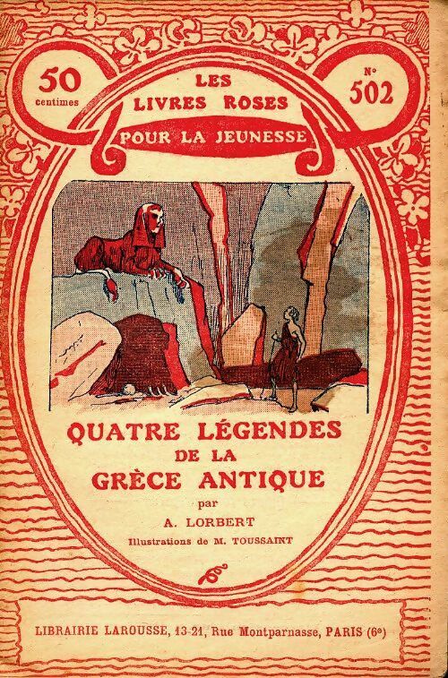 Livrenpoche : Quatre légendes de la Grèce antique - A. Lorbert - Livre