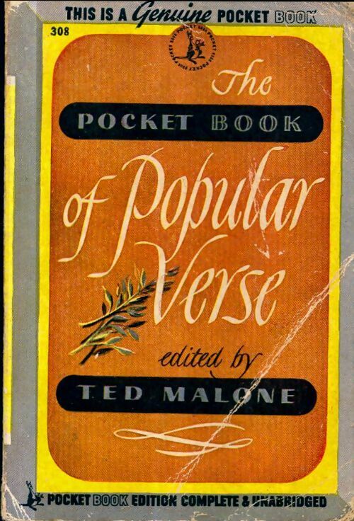 Livrenpoche : The Pocket book of popular verse - Collectif - Livre