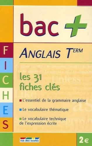 Livrenpoche : Anglais terminales - Fabienne Laurent - Livre