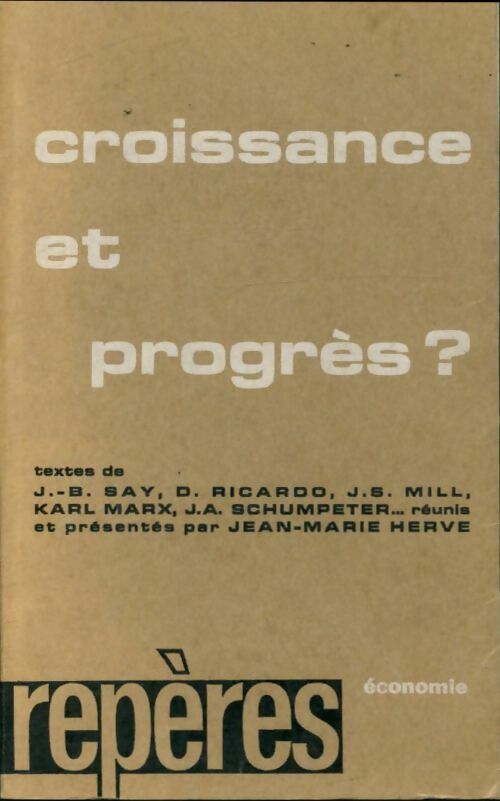 Livrenpoche : Croissance et progrès ? - Collectif - Livre