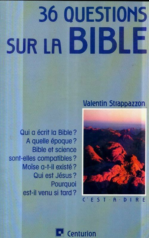 Livrenpoche : 36 questions sur la bible - Valentin Strappazzon - Livre
