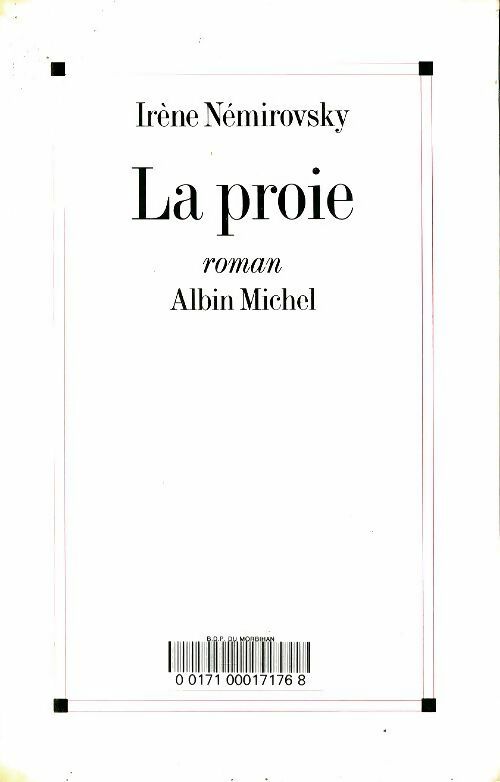 Livrenpoche : La proie - Irène Némirovsky - Livre