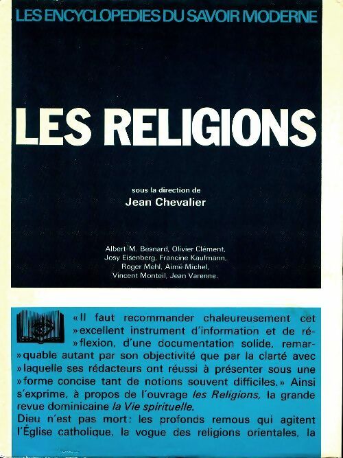 Livrenpoche : Les religions - Jean Chevalier - Livre