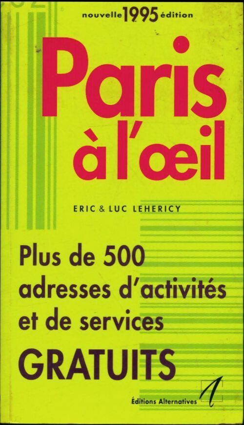 Livrenpoche : Paris à l'oeil 1995 - Lcu Lehéricy - Livre