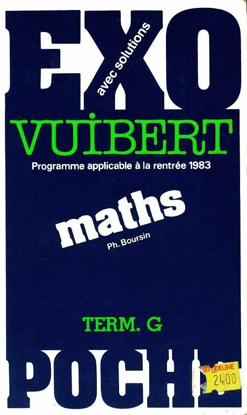 Livrenpoche : Maths Terminale G - Collectif - Livre