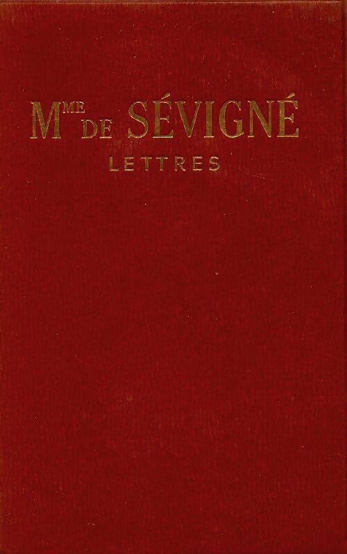 Livrenpoche : Lettres - Madame De Sévigné - Livre