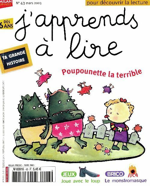 Livrenpoche : J'apprends à lire n°43 : Poupounette la terrible - Collectif - Livre