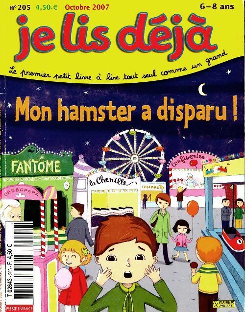 Livrenpoche : Je lis déjà n°205 : mon hamster a disparu - Collectif - Livre