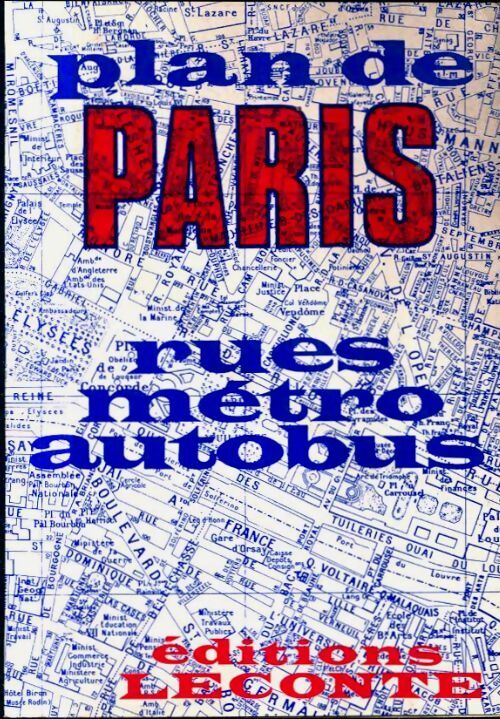 Livrenpoche : Plan de Paris par arrondissement - Leconte - Livre