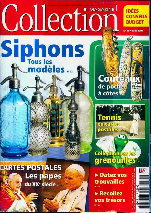 Livrenpoche : Collection magazine n°19 : Siphons, tous les modèles - Collectif - Livre