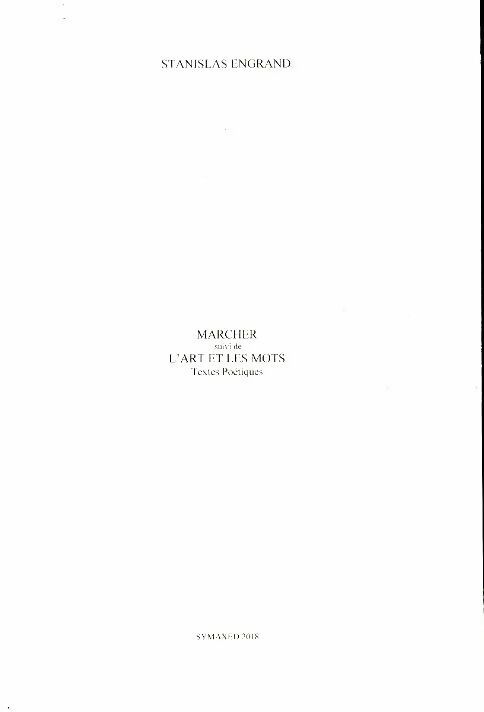 Livrenpoche : Marcher / L'at et les mots - Stanislas Engrand - Livre