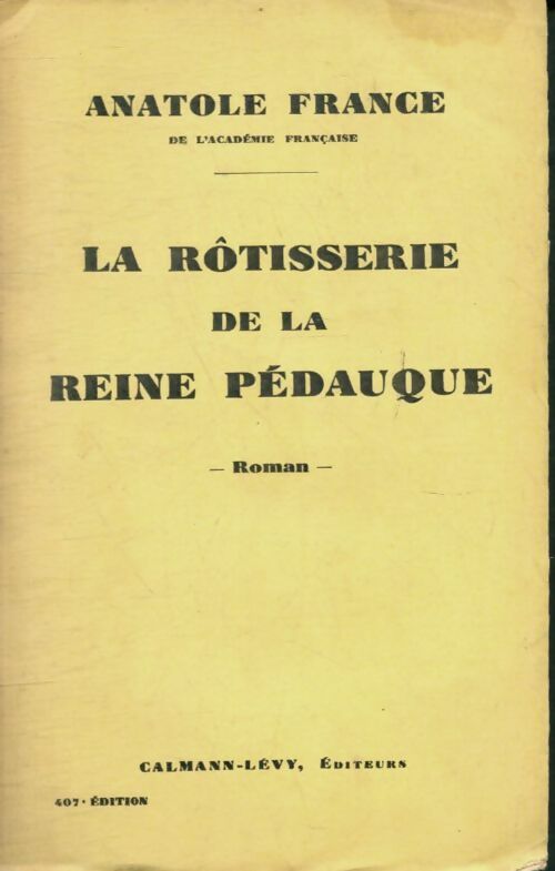 Livrenpoche : La rôtisserie de la reine Pédauque - Anatole France - Livre