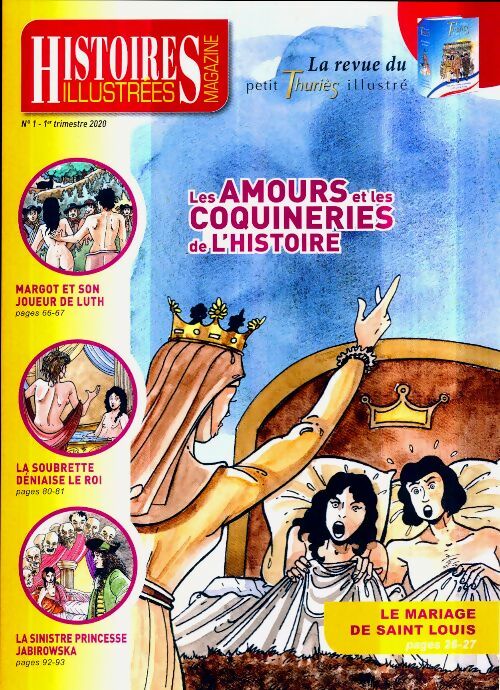 Livrenpoche : Histoires illustrées n°1 : Les amours et les coquineries de l'histoire - Collectif - Livre