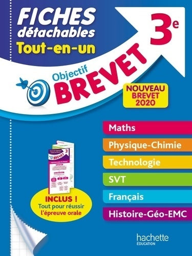 Livrenpoche : Objectif brevet 3e. Fiches détachables tout-en-un nouveau 2020 - Nicolas Clamart - Livre