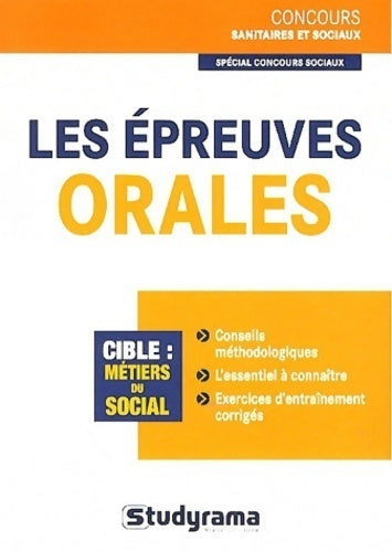 Livrenpoche : Concours sociaux. Les épreuves orales - Louise Desfonds - Livre