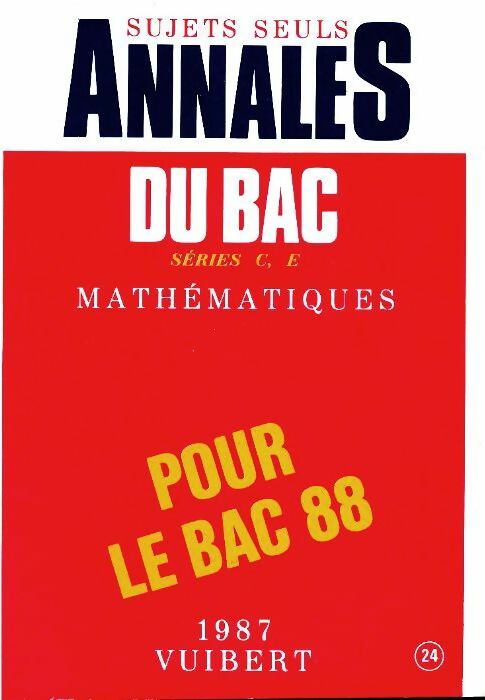 Livrenpoche : Mathématiques séries C, E sujets seuls - Collectif - Livre