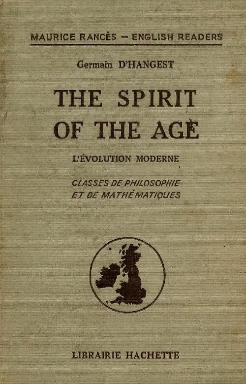 Livrenpoche : The spirit of the age - Germain D'Hangest - Livre