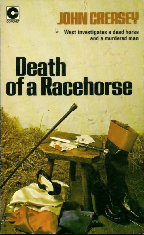 Death of a racehorse - John Creasey -  Coronet Books - Livre