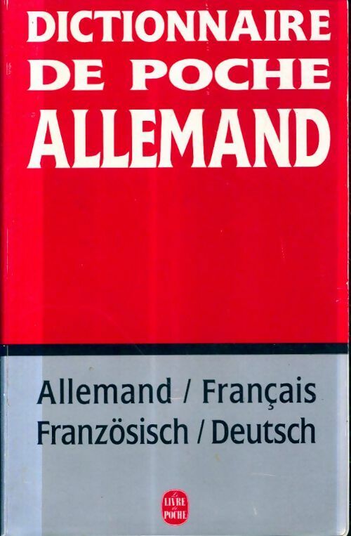 Livrenpoche : Dictionnaire de poche allemand - Inconnu - Livre