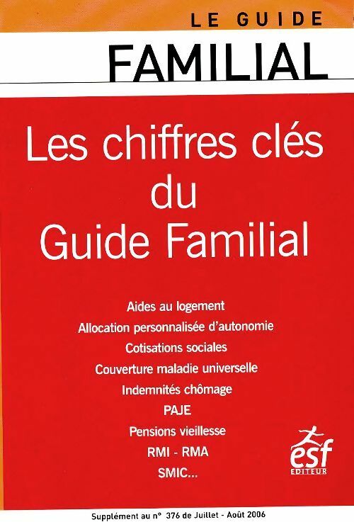 Livrenpoche : Les chiffes clés du guide familiale - Collectif - Livre