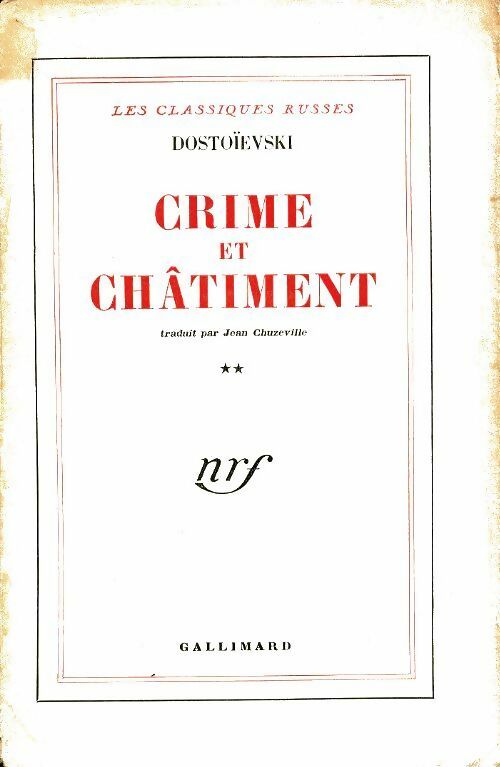 Livrenpoche : Crime et châtiment Tome II / Journal de Raskolnikov - Fedor Dostoïevski - Livre