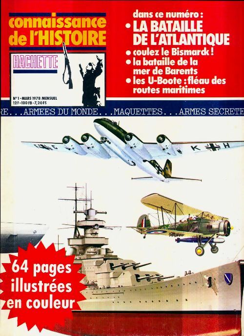 Livrenpoche : Connaissance de l'histoire n°1 : La bataille de l'Atlantique - Collectif - Livre