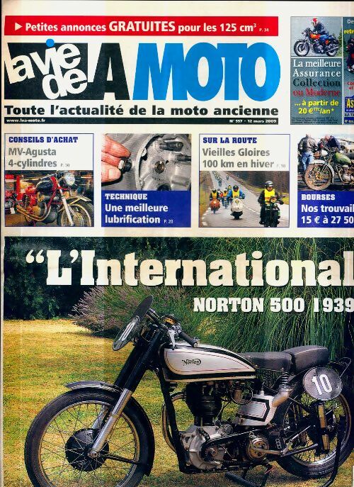 Livrenpoche : La vie de la moto n°557 : L'international Norton 500 - Collectif - Livre