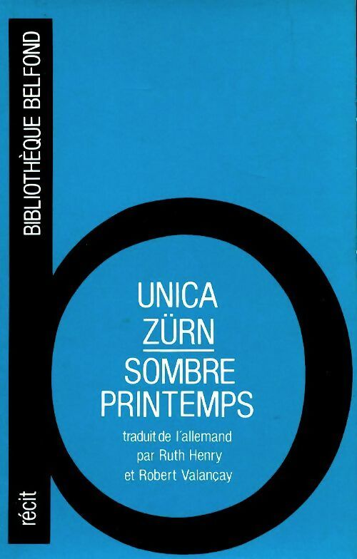 Sombre printemps - Unica Zürn - Livre