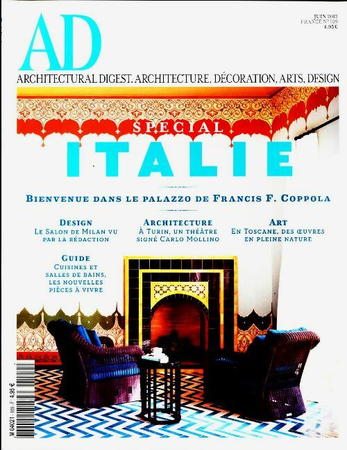 AD Architectural Digest n°109 : Italie - Collectif -  AD Architectural Digest - Livre