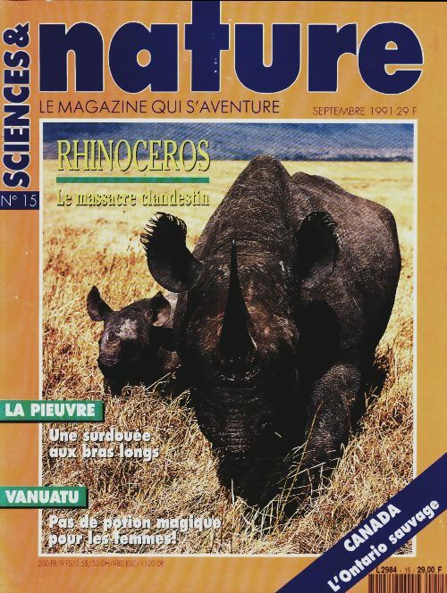 Livrenpoche : Science & nature n°15 : Rhinocéros - Collectif - Livre