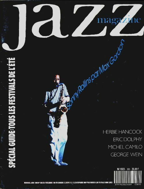 Livrenpoche : Jazz magazine n°383 : Sonny Rollins par Max Gordon - Collectif - Livre