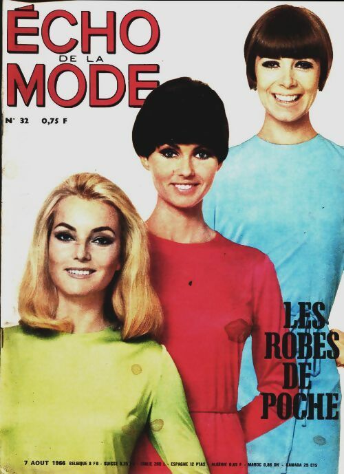 Livrenpoche : L'écho de la mode 1966 n°32 : Les robes de poche - Collectif - Livre