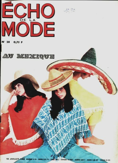 L'écho de la mode 1966 n°28 : Au Mexique - Collectif -  L'écho de la mode - Livre