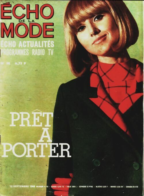 Livrenpoche : L'écho de la mode 1965 n°38 - Collectif - Livre