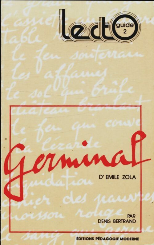 Livrenpoche : Germinal de Zola - Denis Bertrand - Livre