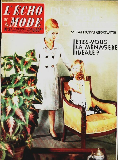 Livrenpoche : L'écho de la mode 1962 n°37 - Collectif - Livre