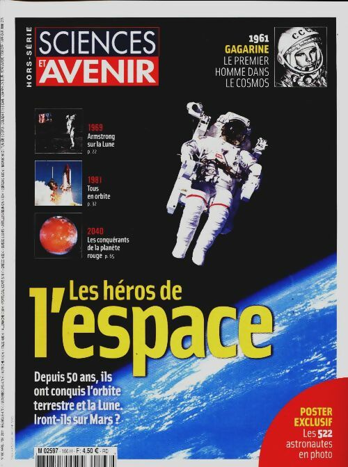 Livrenpoche : Sciences et avenir Hors-Série n°166 : Les héros de l'espace - Collectif - Livre