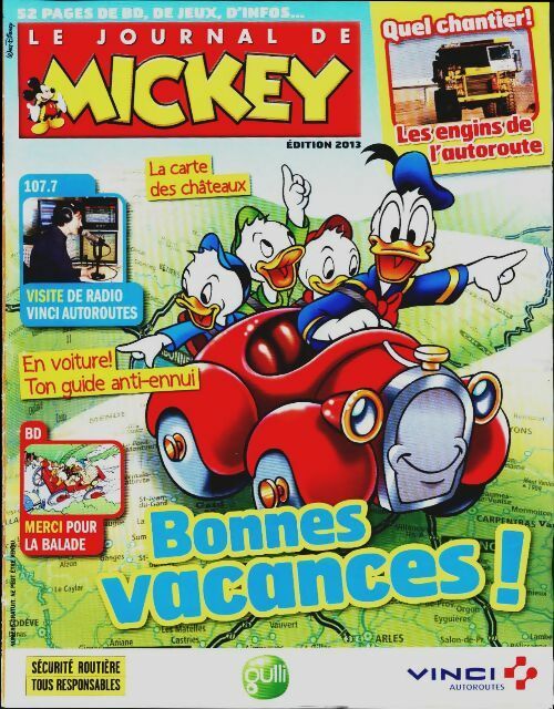 Livrenpoche : Le Journal de Mickey : bonnes vacances 2013 - Collectif - Livre