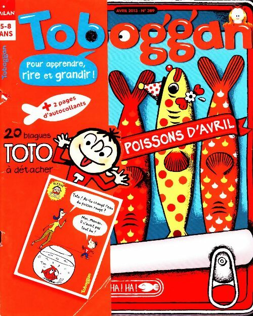 Livrenpoche : Toboggan n°389 : Poissons d'avril - Collectif - Livre