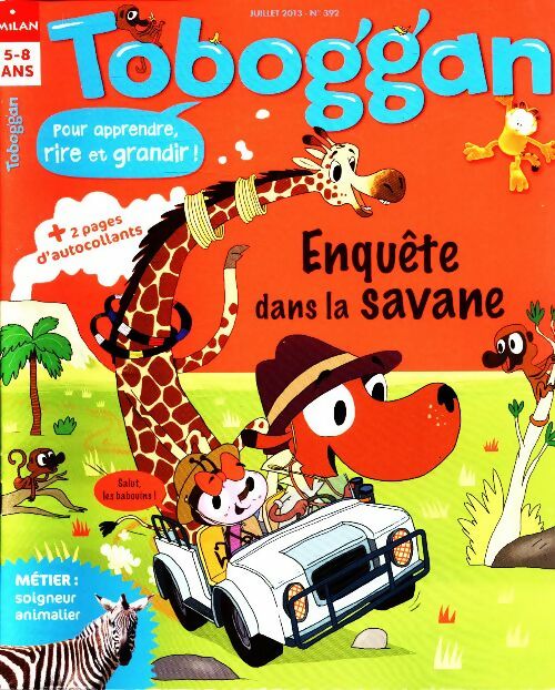 Livrenpoche : Toboggan n°392 : Enquête dans la savane - Collectif - Livre