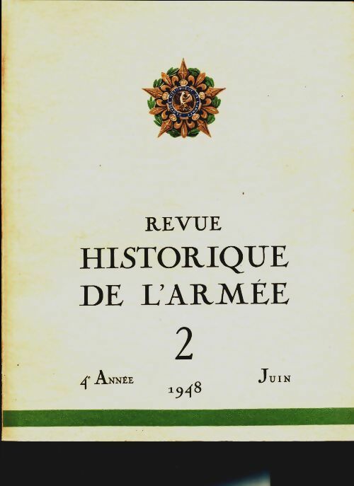 Livrenpoche : Revue historique de l'armée 1948 n°2 - Collectif - Livre
