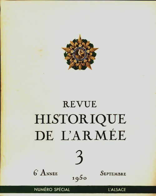 Livrenpoche : Revue historique de l'armée 1950 n°3 - Collectif - Livre
