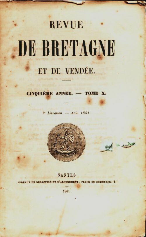 Livrenpoche : Revue de Bretagne et de Vendée 5e année Tome X - Collectif - Livre