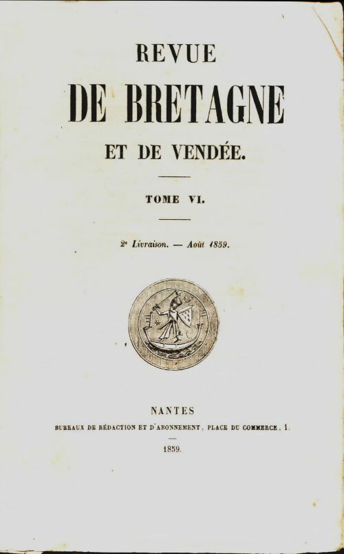 Livrenpoche : Revue de Bretagne et de Vendée 3e année Tome VI - Collectif - Livre