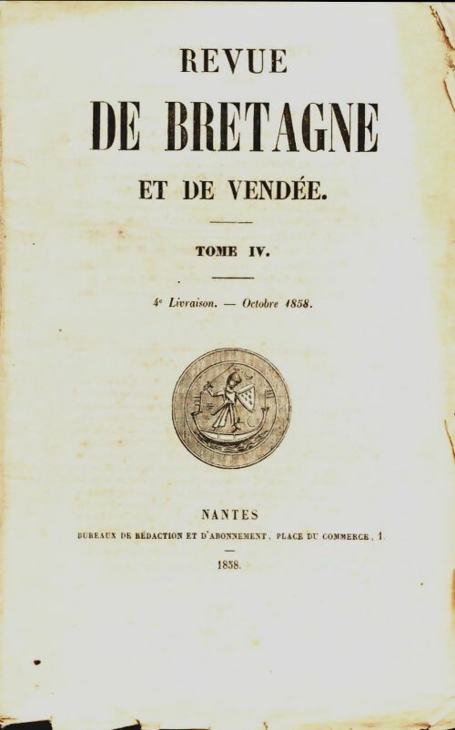Livrenpoche : Revue de Bretagne et de Vendée 2e année Tome IV - Collectif - Livre