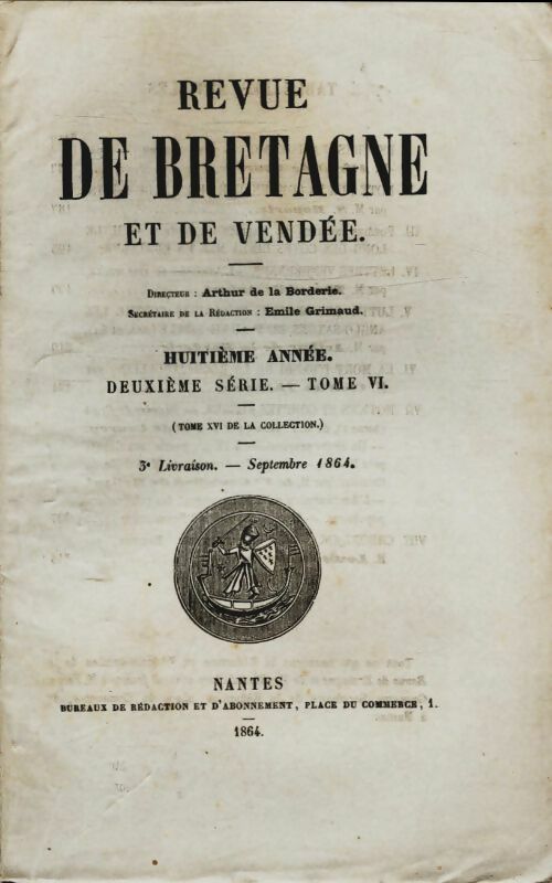Livrenpoche : Revue de Bretagne et de Vendée 8e année 5e série Tome VI - Collectif - Livre