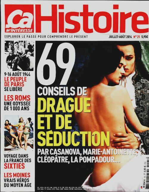 Livrenpoche : Ca m'intéresse Histoire n°25 : 69 conseils de drague et de séduction - Collectif - Livre