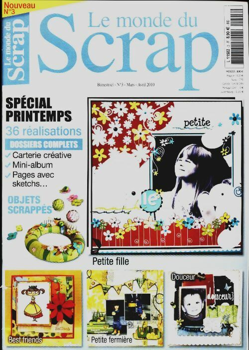Livrenpoche : Le monde du scrap n°3 : Spécial printemps - Collectif - Livre