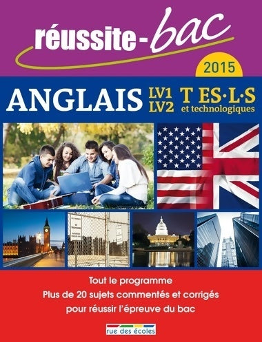 Livrenpoche :  Anglais LV1-LV2 Terminales ES, L, S et technologiques - Collectif - Livre
