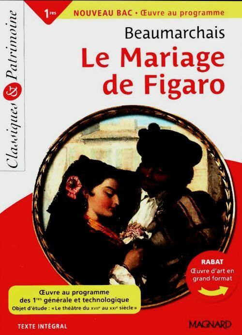 Le mariage de Figaro - Beaumarchais ; Pierre-Augustin Beaumarchais -  Classiques & Patrimoine - Livre